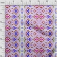 thumbnail image 3 of oneOone Cotton Silk Bluish Violet Fabric Asian Ikkat With Watercolor Diy Clothing Quilting Fabric Print Fabric By Yard 42 Inch Wide, 3 of 4