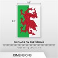 thumbnail image 7 of G128 Wales Welsh Bunting Banner | Flag 8.2 x 5.5 Inch, Full String 33 Feet | Printed 150D Polyester, Decorations For Bar, School, Festival Events Celebration, 7 of 7