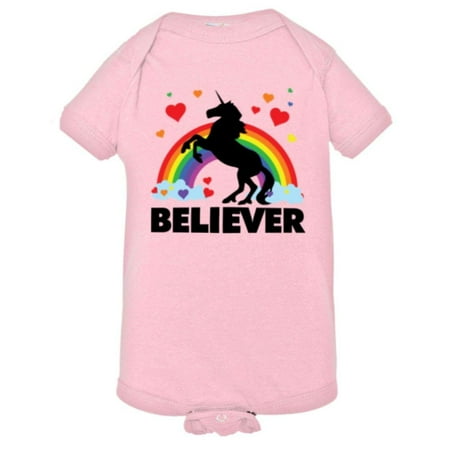 

PleaseMeTees™ Baby Believer Unicorn Rainbow I Believe Brony HQ Jumpsuit