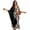 Black and Orange - Polynesian Plumeria, variant on Polynesian Flower Print Kaftan Dresses for Women Plus Size V-Neck Swimsuit Cover Up Batwing Sleeve Kaftan Maxi Dresses Summer Beach Coverups for Bathing Suit