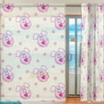 thumbnail image 2 of Coolnut Sheer Curtains, 2 PCS Small Pink Mice Gauze Door and Window Voile Curtain Panels for Bedroom Living Room, 55"x84", 2 of 4