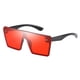 thumbnail image 3 of Gafas de sol para mujer de moda, monturas grandes, lentes teñidas, gafas, gafas rojo Zulema Gafas de sol de rectángulo de moda, 3 of 6