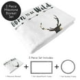thumbnail image 2 of Sweet Jojo Designs Woodland Camo Green Beige and Black Fleece Milestone Baby Blanket 3 Piece Set, 2 of 6