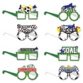 thumbnail image 1 of Set Decorativo Fútbol Fiesta Cumpleaños, Guirnalda + 24 Toppers Gafas de Papel, Doble Uso para Fotos y Decoración de Pastel Cupcake, 1 of 4