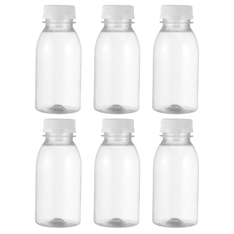 12pcs Empty Juice Bottles Reusable Water Bottles with Caps Milk