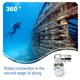 thumbnail image 2 of Advancent Regulador de buceo, bola redonda portátil, giratorio, profesional, Universal, adaptador de segunda etapa, conector para deportes Deportes acuáticos SA-12, 2 of 6