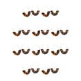 thumbnail image 1 of Jumpingount Pendientes de araña de acrílico Pendientes de adornos geométricos en forma de C con estilo Estampado de leopardo oscuro 10Conjunto, 1 of 6