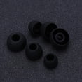 thumbnail image 2 of 6 piezas de reemplazo de auriculares de silicona para auriculares KZ LZ A4 DZ9 (negro), 2 of 6