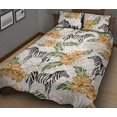 thumbnail image 2 of Juego de cama edredón con estampado de hibisco cebra, 2 of 5