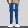 thumbnail image 2 of HAiming Mens Jogger Pants Drawstring Elastic Waisted Sport Sweatpants Casual Workout Lounge Trousers with Pockets, 2 of 8