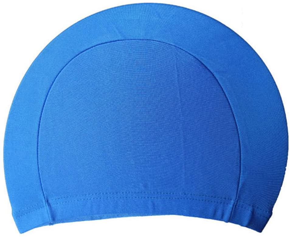 Aquasafe Latex Swim Cap Hat Blue Green Junior Adult Mens Womens 