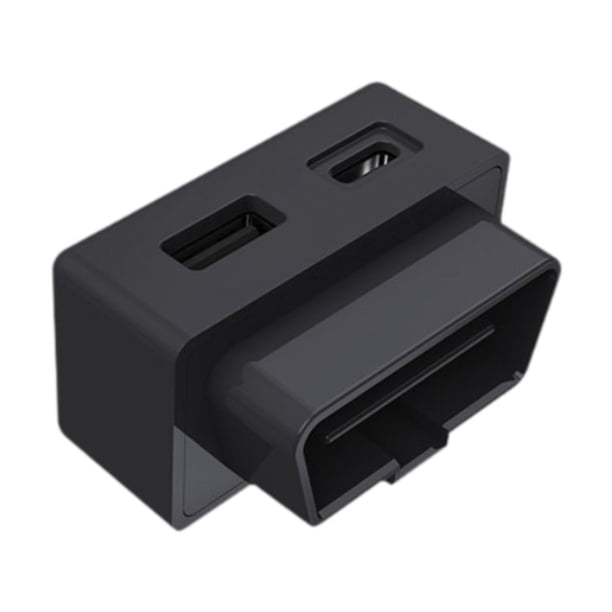 Adaptador de corriente OBD para coche,Estación de carga de teléfono con cargador rápido OBD para coche,Enchufe adaptador de carga para teléfono móvil montado en el automóvil,Adaptador OBD