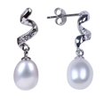 thumbnail image 1 of Boucles d'Oreilles Pendantes en Spirale avec Perles, 1 of 1