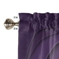 thumbnail image 4 of Purple Grey Ombre Valances for Windows Farmhouse Kitchen Curtains Valances Rod Pocket Valance Curtains for Windows Modern Geometric Abstract Aesthetics Cream Window Valances for Bathroom 42"x12", 4 of 6