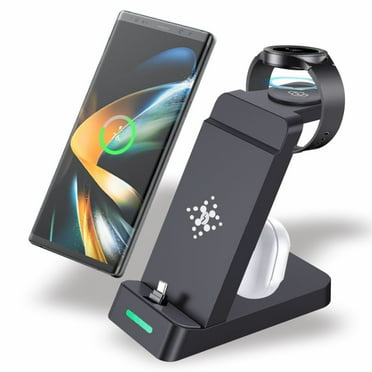 Suonee 3-in-1 Docking Station with USB Type-C Cable for Samsung Galaxy S23 Ultra& S23, Black
