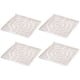 thumbnail image 1 of KERISTY 4 almohadillas antivibración para lavadora, de silicona, antideslizantes, para patas de silla, 1 of 8