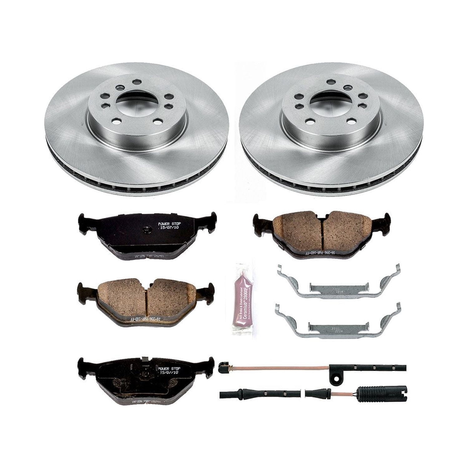 Power Stop Front Stock Replacement Brake Pad and Rotor Kit KOE879
