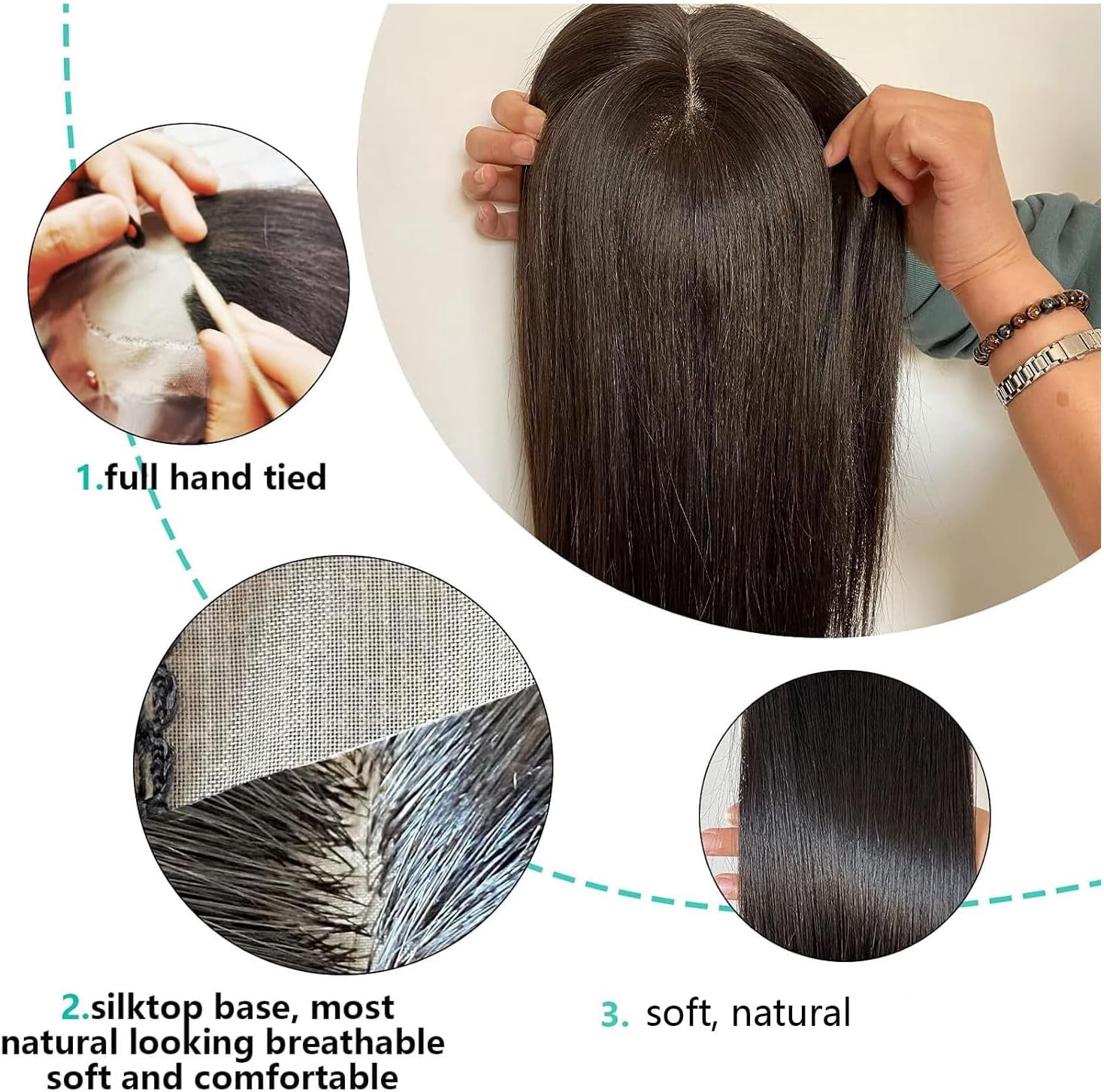 Aorsher 7 Inch Hair Topper Layered Synthetic Hair Toppers for Women with Thinning Hair Blonde Wiglets Toppers Hair Pieces