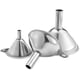 thumbnail image 1 of Herramienta de cocina para separar aceites, salsas y polvos. Juego de mini embudos de acero inoxidable, 1 of 7