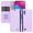 Purple, variant on Wallet Case for Samsung Galaxy A10 Dual SIM, Kickstand and 2 Card Slots, Shockproof and Scratch Resistant, Blue