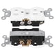 thumbnail image 3 of YDU-205 Enchufe doble estadounidense 15A 125V, enchufe doble blanco, enchufe para gabinete de equipo de gran potencia, 3 of 8