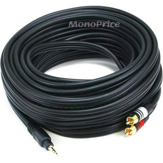 Monoprice Onix Series - Male RCA Two Channel Stereo Audio Cable, 3ft, Black  