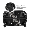 thumbnail image 2 of JUNZAN Fluid Black White Paint Swirls Print Washable Luggage Cover - Fashion Suitcase Protector Fits 18-32 Inch Luggage (without luggage), 2 of 5