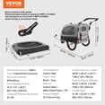 thumbnail image 2 of KFFKFF Pet Bicycle Trailer & Stroller Dog Cat Bike Carrier 88 lbs Water Resistant, 2 of 9