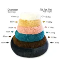 thumbnail image 7 of Long haired ultra soft pet cat bed plush washable calming bed donut bed comfortable sleeping artifact (Dazzling Color,70cm), 7 of 7