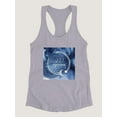 thumbnail image 3 of Watercolor Astrology Xi Racerback Tank Women -Grace Popp Designs, Female Medium, 3 of 4