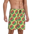 thumbnail image 2 of Kdxio Summer Watermelon Print Mens Sleep Shorts Bottoms Soft Comfy Pajama Wear Pants with Drawstring Pockets, 2 of 7