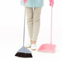 HEANUJJ Wide Surface Plastic Broom for Efficient Kitchen Floor Cleaning