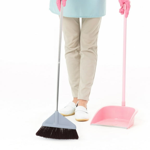 HEANUJJ Wide Surface Plastic Broom for Efficient Kitchen Floor Cleaning