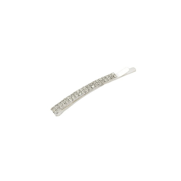Sonducket Rhinestone Crystal Mano de obra exquisita Diseño simple brillante Horquillas Barrette Peinado AdornosRegalo maravilloso Ropa, zapatos y accesorios Miscelánea plata blanca Sonducket AP009624-09B