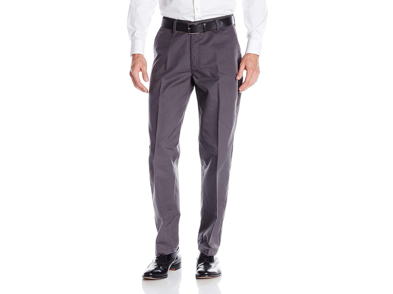 lee men's total freedom stretch relaxed fit flat front pant