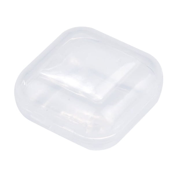 Pequeño almacenamiento plástico transparente 10 piezas joyería portátil Flip limpieza y organizadores