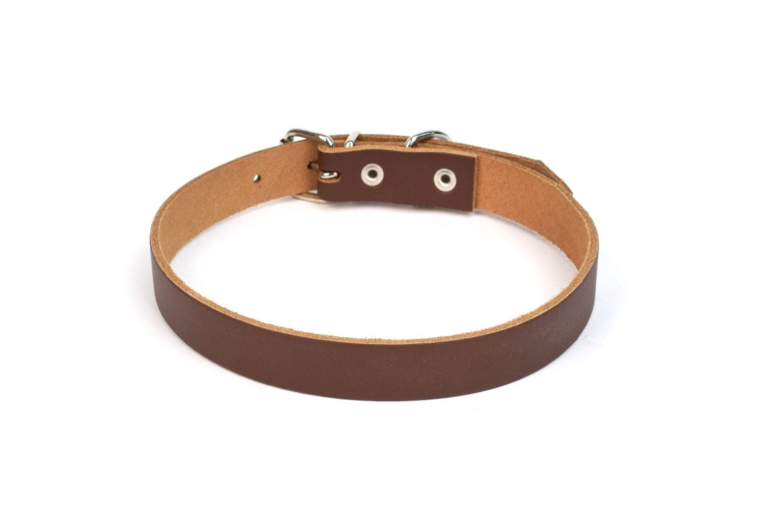 Collier de chien Canadiana en cuir italien