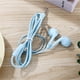 thumbnail image 1 of Auriculares estéreo con cable y micrófono en color para estudiantes, deportivos, 1 of 6