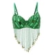 thumbnail image 4 of Sujetador Con Cuentas Para Danza Del Vientre, Top Con Borlas Y Lentejuelas, Trajes De Cantante De Baile Sexys, Color Verde SM SunniMix Sujetador de danza del vientre para mujer, 4 of 8