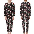 thumbnail image 2 of Renewold 3-4 Years Old Kid's Family Matching,Festivel Christmas Pajama Set of 2 Snowman Santa Hat Pullover Sweatsuit Snug-Fit Scoop Neck Sleep Lounge Set Size 11-12, 2 of 5