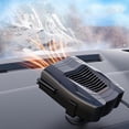 thumbnail image 4 of MUSICOZY Car Heater Fan 12v 150w Winter Windshield Defogger and Defroster,2 in 1 Portable Car Fast Heating Cooling Fan Can Heat for Seat with 1.4M Line, 360° Rotatable Base Car Heater(Black), 4 of 12