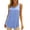 Blue, variant on Zynoxe Women's Tops Casual Solid Color Crew Neck Tank Tops Versatile Comfortable Sleeveless Undershirt T Shirts for Women (Purple,L)