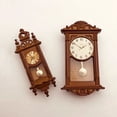 thumbnail image 4 of Trayknick Dollhouse Wall Clock Portable Cosplay Lightweight Mini Vintage Wooden Hanging Clock Model Daily Display, 4 of 13