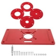 thumbnail image 3 of HOMEMAXS 1 Set Woodworking Trimming Board Router Base Plate Machine Insert Plate for Router, 3 of 8