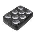 thumbnail image 4 of Black Rear Passenger Cushion 8 Suction Cups Pillion Pad Seat For Harley Dyna Sportster Softail Touring Xl 883 1200, 4 of 4