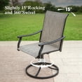 thumbnail image 2 of Sophia & William 7 Pieces Metal Outdoor Patio Dining Set with Fixed & Swivel Textilene Chairs for 6, 2 of 11