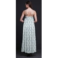 thumbnail image 4 of Bimba Rayon Shibori Ladies Printed Backless Spaghetti Strap Long Maxi Evening Party Dress-X-Large, 4 of 5