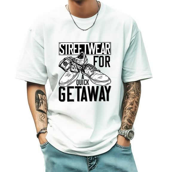 Graphic Tees for Men Summer New Print Casual Tee Fashion Trend Sports Shirt Select