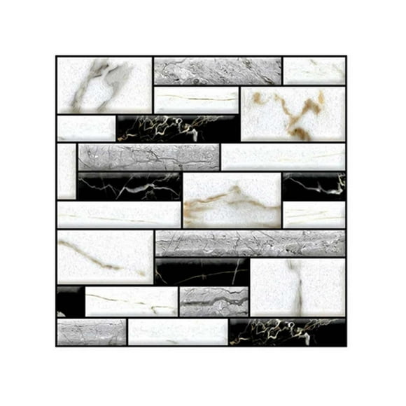 Dvkptbk Wall Stickers 3D Simulation Wall Stickers Self-stick Kitchen Bathroom Decor Home Decor on Clearance