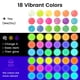 thumbnail image 2 of Pintura ARTME que brilla en la oscuridad, 18 colores brillantes, 22 ml, luz negra, 2 of 7